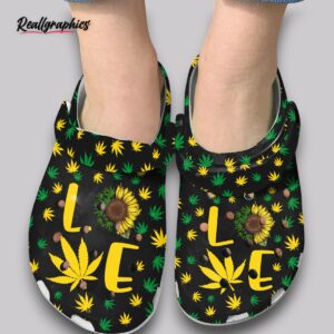 love clogs printed high heel platform shoes