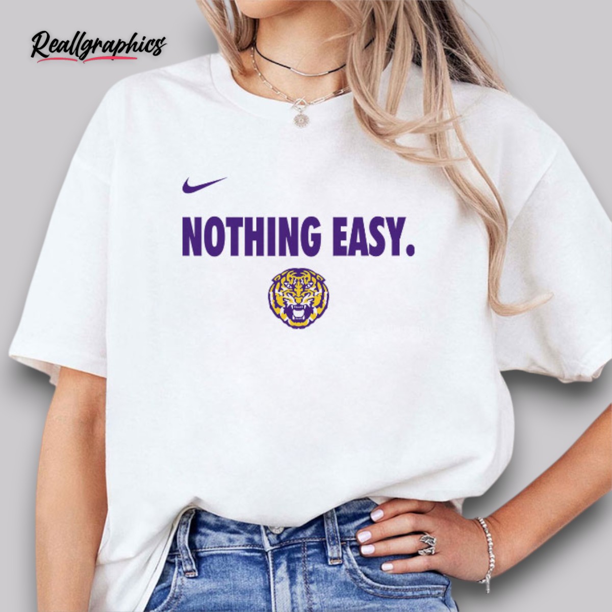 LSU Tigers Nothing Easy Shirt LSU Tigers Nothing Easy Shirt