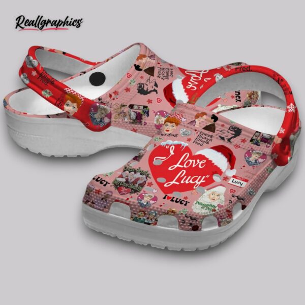 lucy christmas crocs - classic red holiday clogs