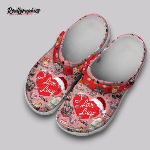 lucy christmas crocs - classic red holiday clogs