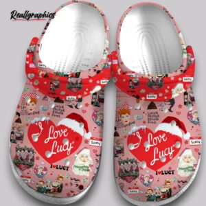 lucy christmas crocs - classic red holiday clogs