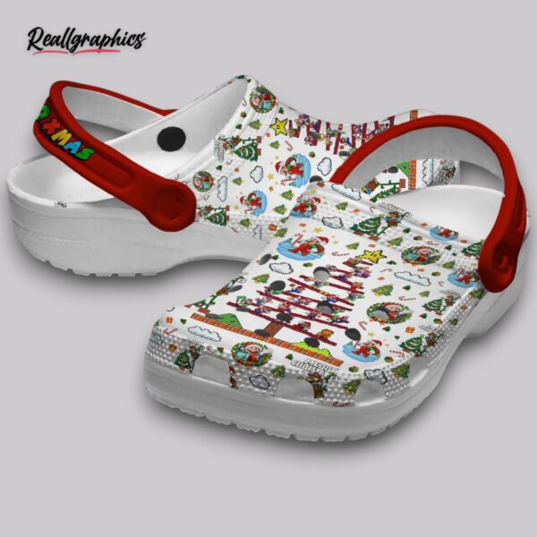 mario christmas tree crocs - classic holiday clogs