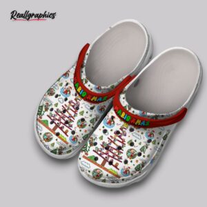 mario christmas tree crocs - classic holiday clogs
