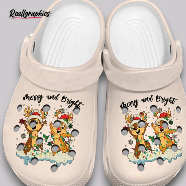 merry & bright 3d printed crocs - unisex classic clogs