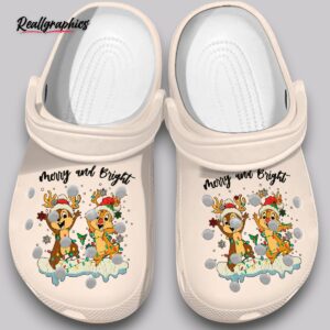 merry & bright 3d printed crocs - unisex classic clogs
