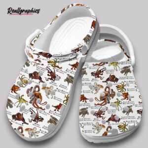 octopus clogs ocean creature print shoes