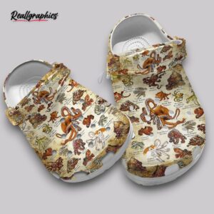 octopus clogs sea creature & ocean animal print shoes