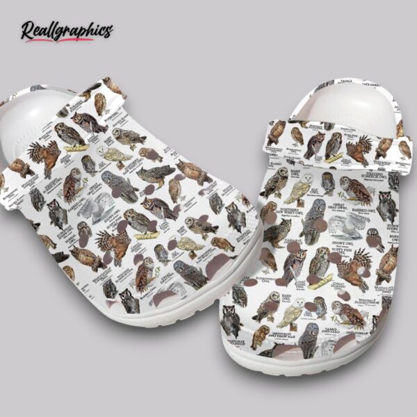 owls print clogs - cute & comfortable slip on shoes