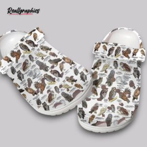 owls print clogs - cute & comfortable slip on shoes