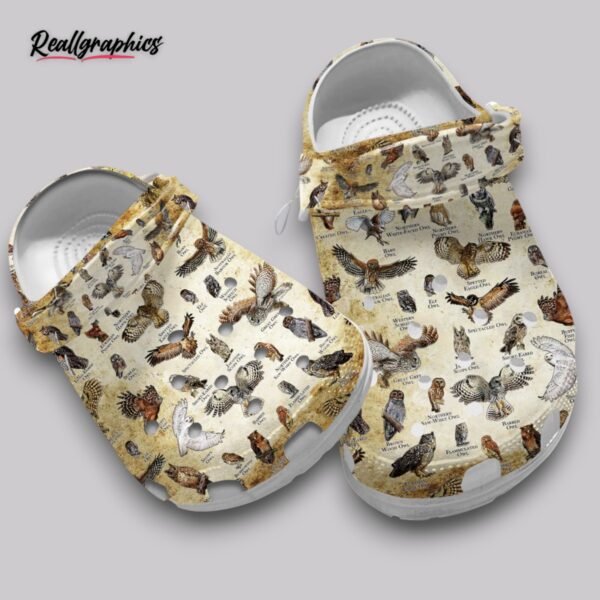 owls print clogs - women's & men's slip on shoes