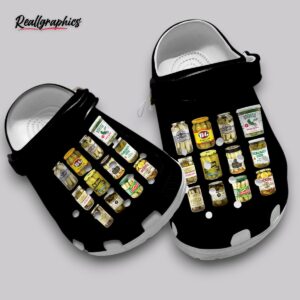 pickle crocs unisex classic clogs - funny food print shoes