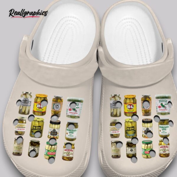 pickle pattern clogs - fun printed shoes