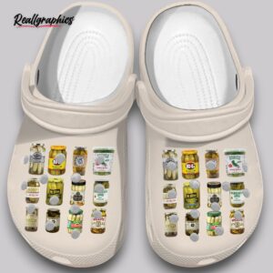 pickle pattern clogs - fun printed shoes