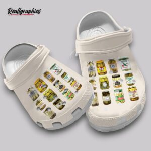pickle pattern clogs - fun printed shoes