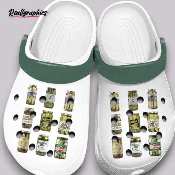 pickle print crocs - unisex lightweight classic clogs
