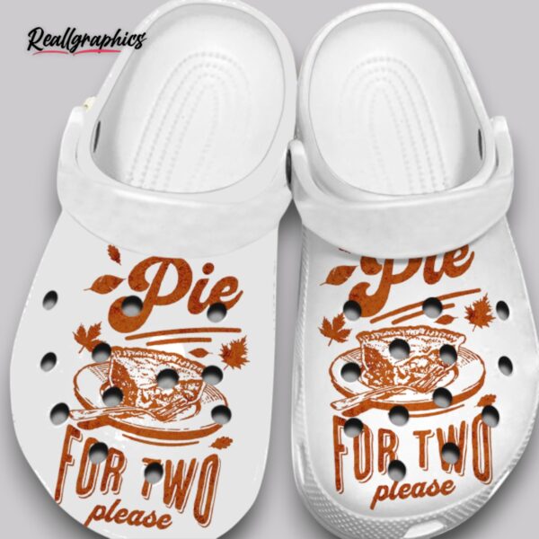 pie slice crocs unisex non slip clogs - pie for two print