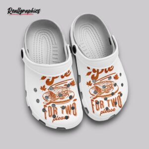 pie slice crocs unisex non slip clogs - pie for two print