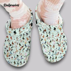 pigeon print clogs - women's & men's slip on shoes