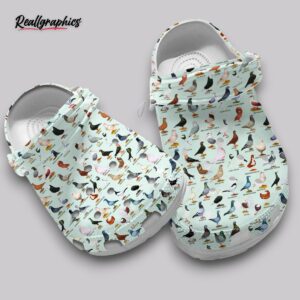 pigeon print clogs - women's & men's slip on shoes