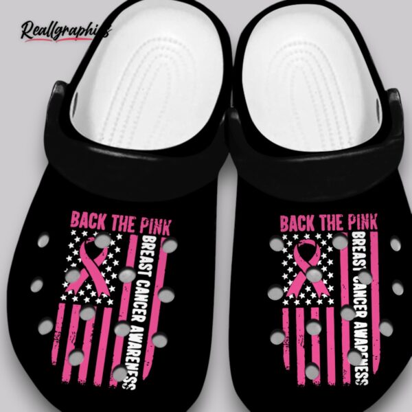 pink ribbon crocs breast cancer awareness unisex clogs