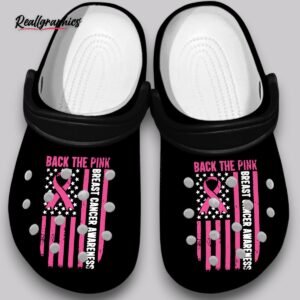 pink ribbon crocs breast cancer awareness unisex clogs