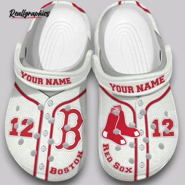 red sox baseball clogs - printed design comfort shoes