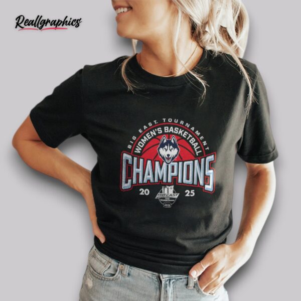 uconn women's basketball big east tournament champions 2025 shirt