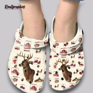 venison cuts print clogs - hunting deer shoes