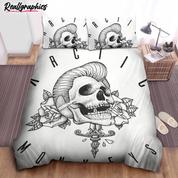 arctic monkeys skull art design bedding set