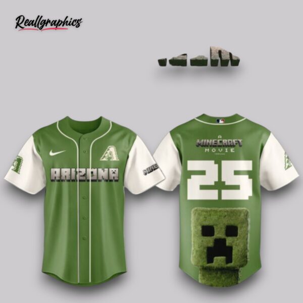 arizona diamondbacks mlb x a minecraft movie night baseball jersey shirt style hat editions limited