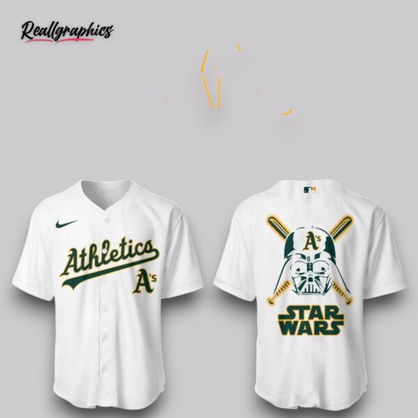 athletics jays baseball limited athletics x star wars white baseball jersey shirt style