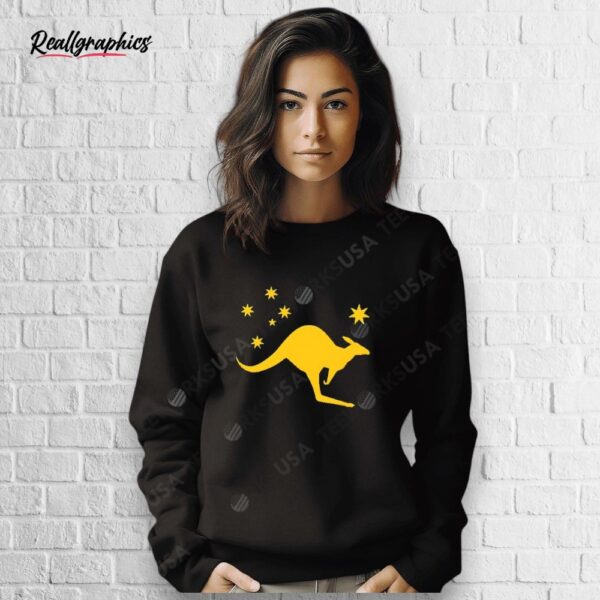 australia kangaroo national flag shirt