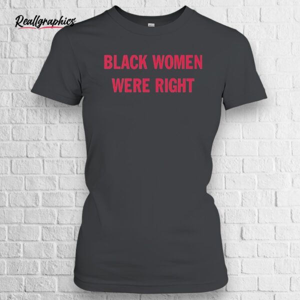 Black Women Were Right Shirt