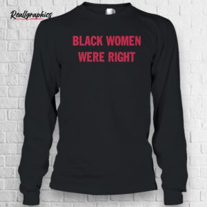Black Women Were Right Shirt