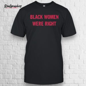 Black Women Were Right Shirt