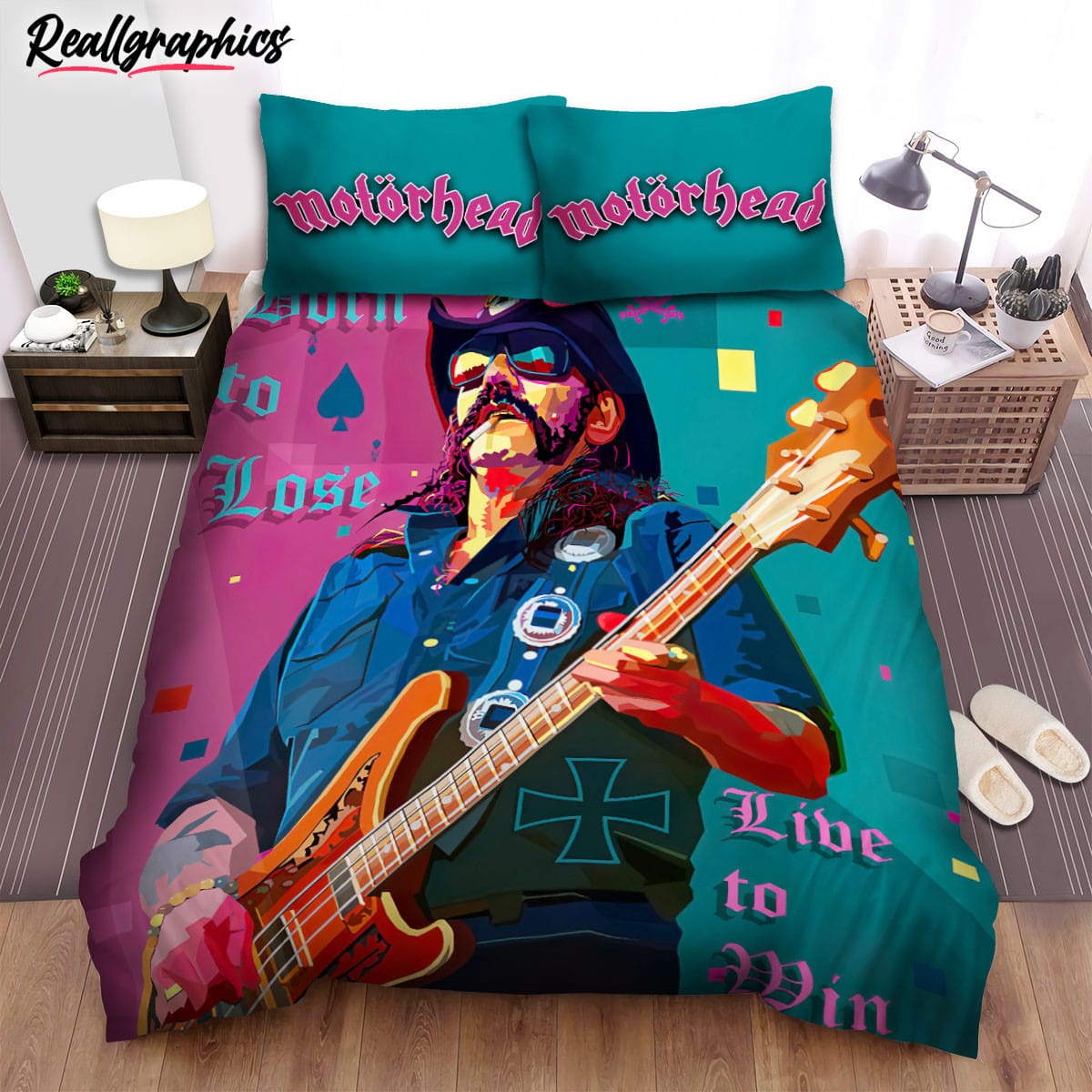 Born To Lose Live To Win Motorhead Bedding Set Born To Lose Live To Win Motorhead Bedding Set