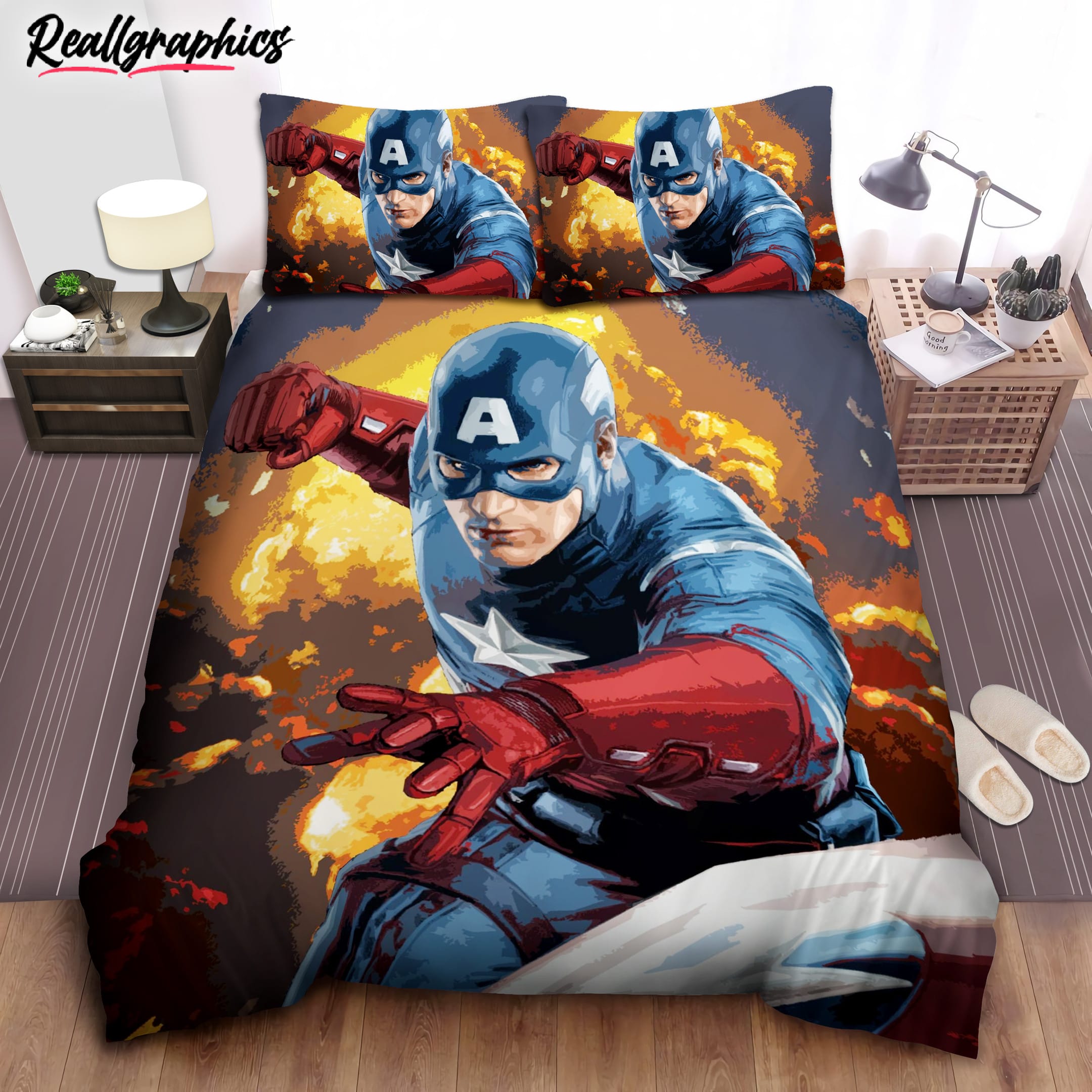 Captain America Bedding Set Captain America Bedding Set