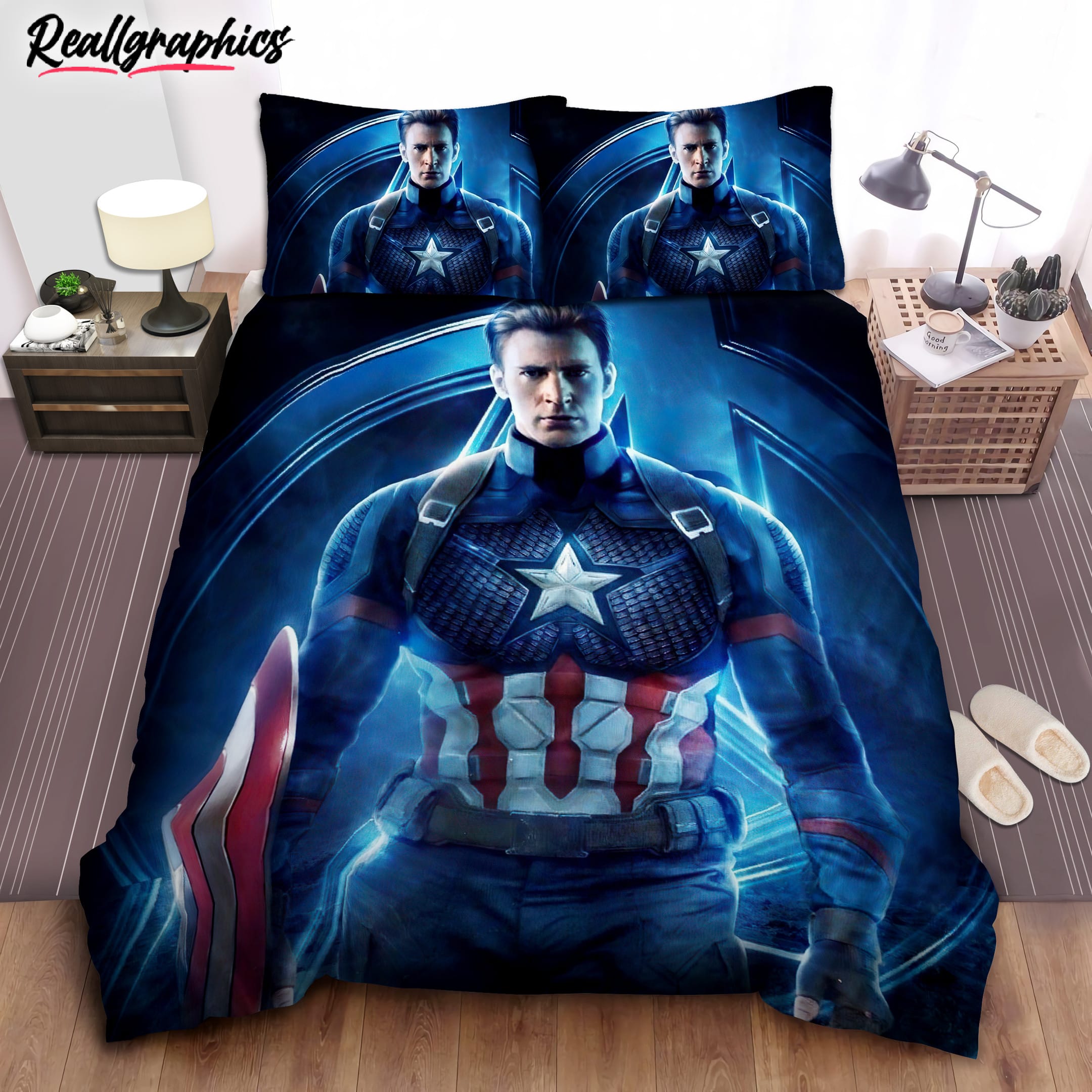 Captain America Endgame Bedding Set Captain America Endgame Bedding Set