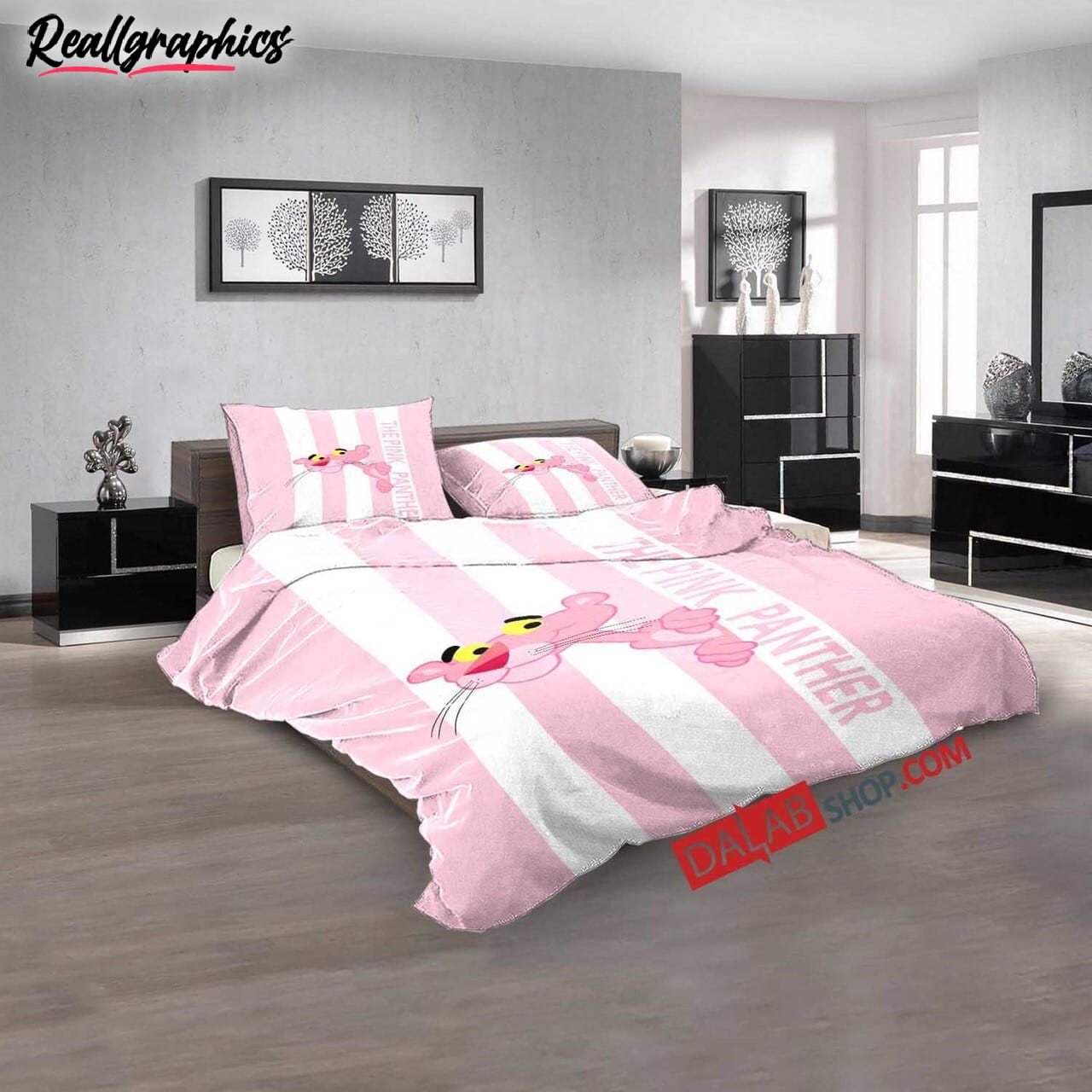 Cartoon Movies The Pink Panther Show D 3d Bedding Set Cartoon Movies The Pink Panther Show D 3d Bedding Set