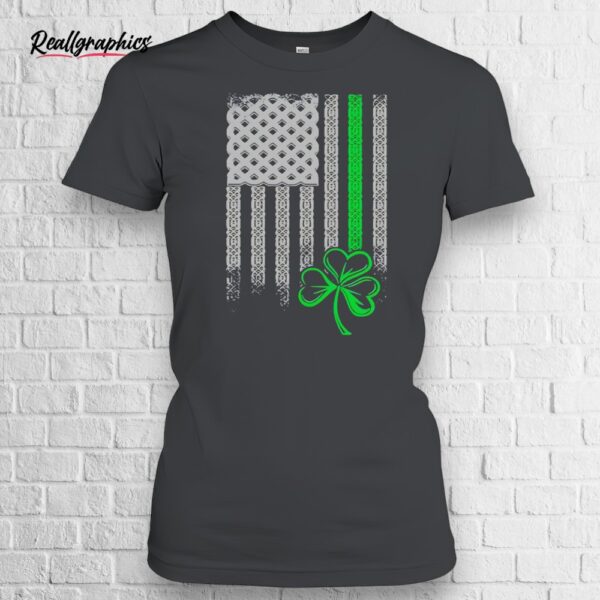 clover and american flag boston shirt