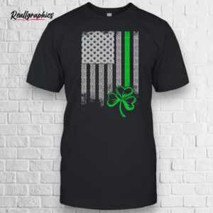 clover and american flag boston shirt
