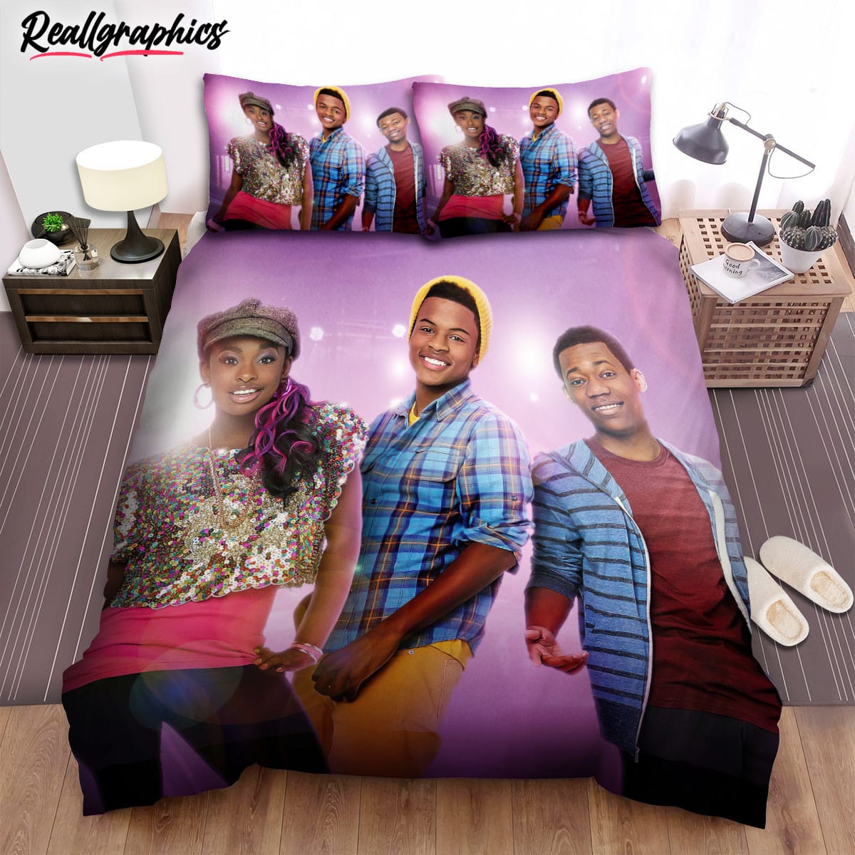 Coco Jones Let It Shine Wallpaper Bedding Set Coco Jones Let It Shine Wallpaper Bedding Set