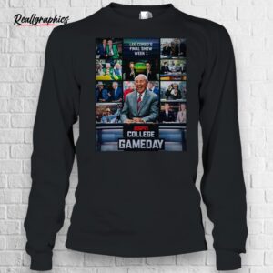 college gameday espn legend lee corsos final show week 1 august 30 2025 shirt