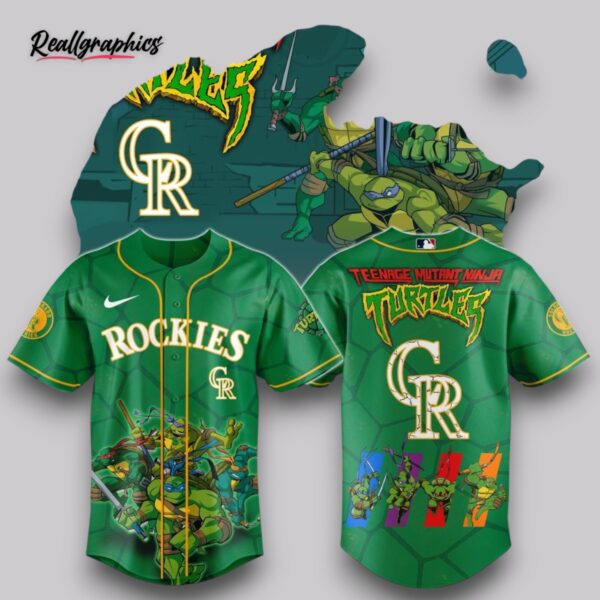 colorado rockies x teenage mutant ninja turtles night game special baseball jersey shirt style