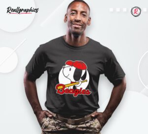 comic beagle baseball shirt