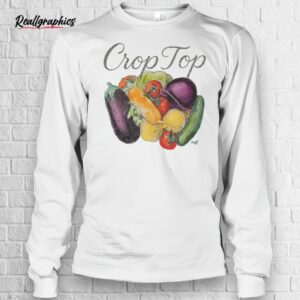 crop top vegetables shirt