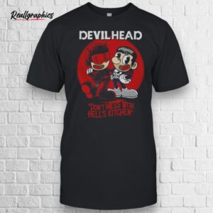 daredevil and punisher x cuphead devilhead dont mess with hells kitchen shirt