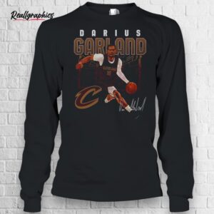 darius garland cleveland cavaliers nba basketball player shattered signature shirt