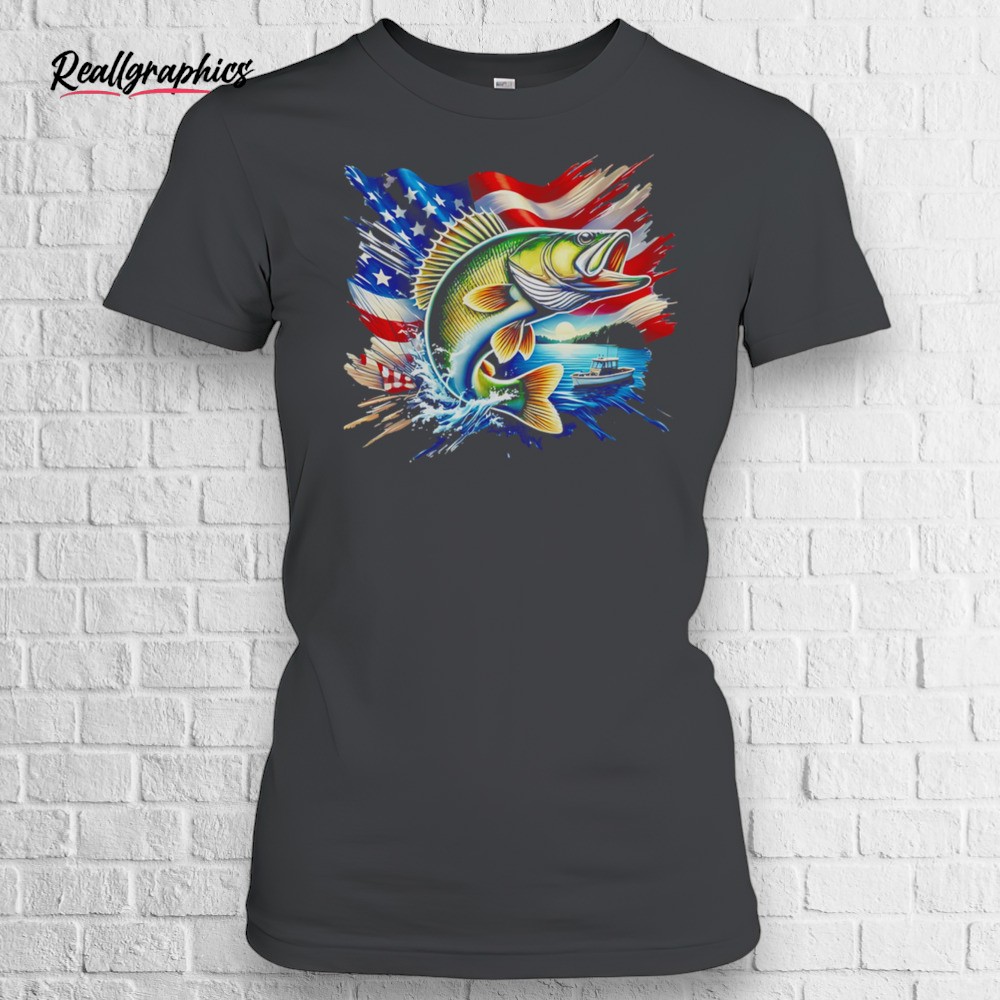 Fishing Adventure America Flag Shirt Fishing Adventure America Flag Shirt