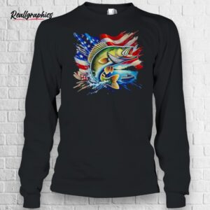 Fishing Adventure America Flag Shirt